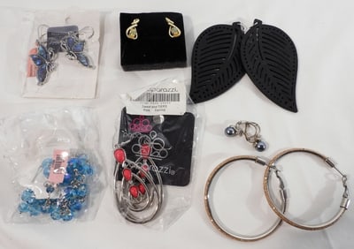 (7) Pairs Of Post Earrings