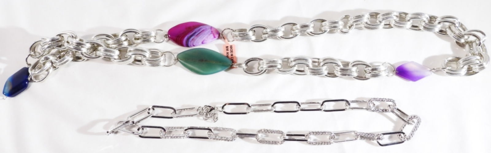 (2) Silver-Tone Necklaces: Bid with Vintage!