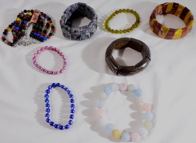 (8) Beaded Bracelets