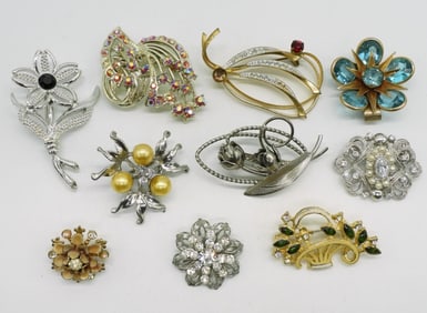 (10) Mixed Tone Brooches