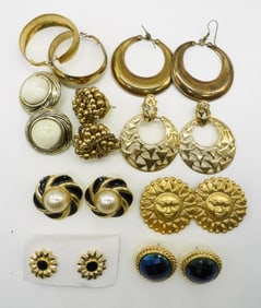 (9) Pair Of Earrings