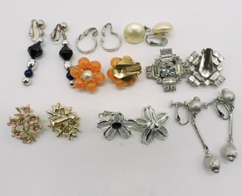 (8) Pair Of Earrings