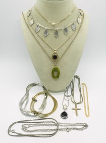(11) Gold & Silver-Tone Necklaces
