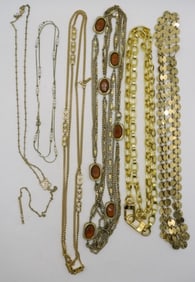(6) Long Gold-Tone Chains