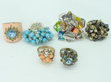 (6) Chunky, Fun Rings