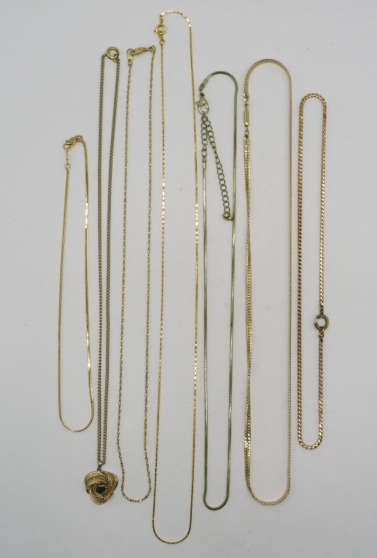 (7) Gold-Tone Necklaces (1 of 1)
