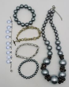 (1) Necklace & (5) Bracelets