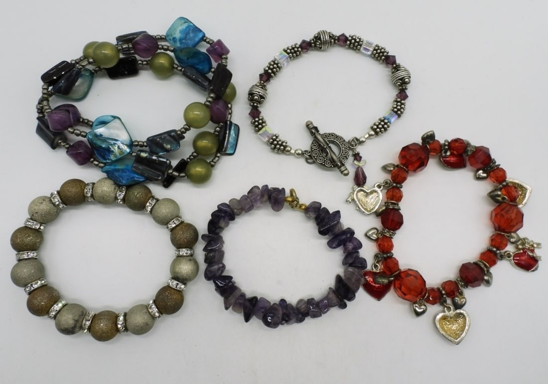 (5) Fun Beaded Bracelets (1 of 1)