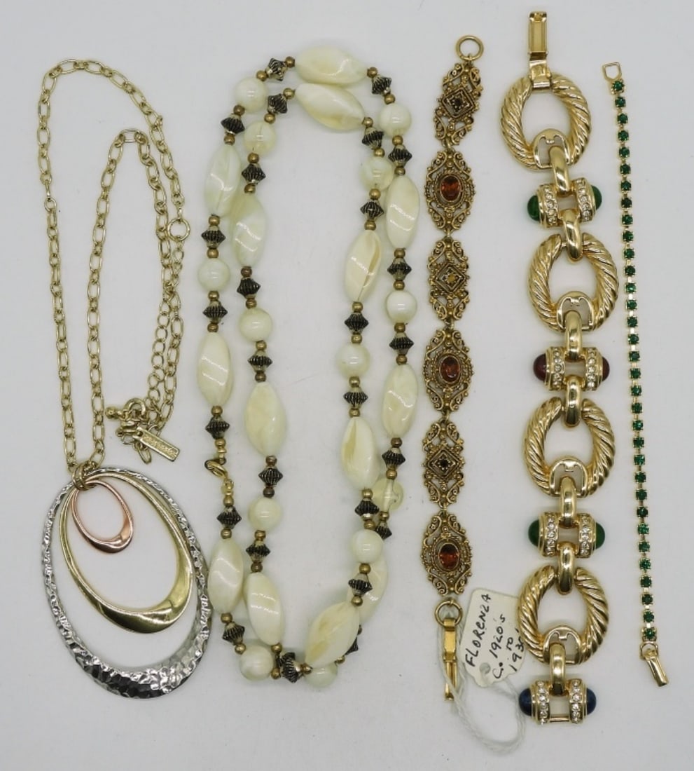 (2) Necklaces & (3) Bracelets: You can pair these together beautifully