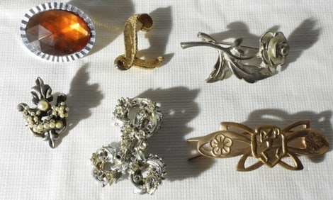 (6) Brooches