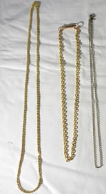 (3) Chain Necklaces