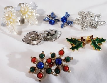 (6) Pairs Of Earrings