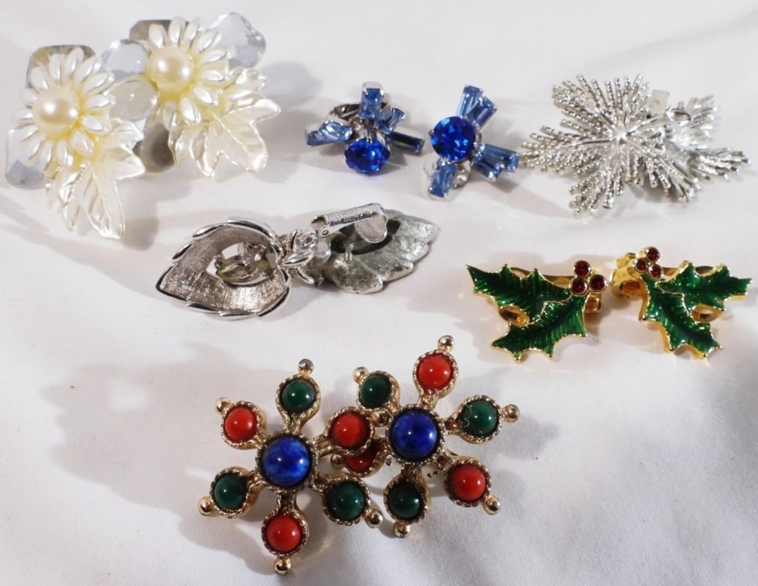 (6) Pairs Of Earrings: Different styles and types