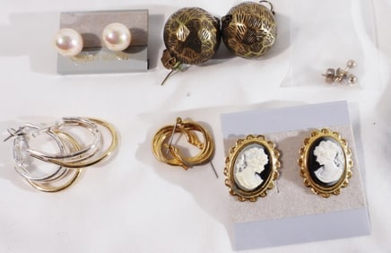 (6) Pairs Of Earrings