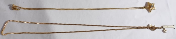 (2) Gold-Tone Necklaces