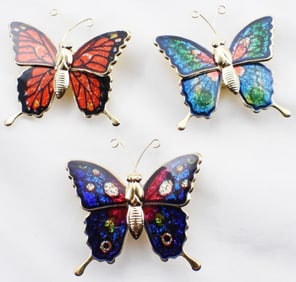 (3) Butterfly Magnets