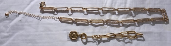 Gold-Tone Necklace & Bracelet