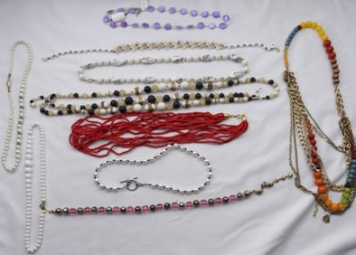 (10) Beaded Necklaces