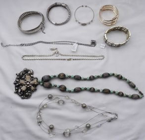 Large Silver-Tone Mixed Lot