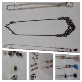 Silver-Tone Necklaces & Earrings