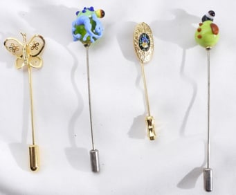 (4) Scarf Pins