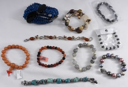(10) Beaded Bracelets