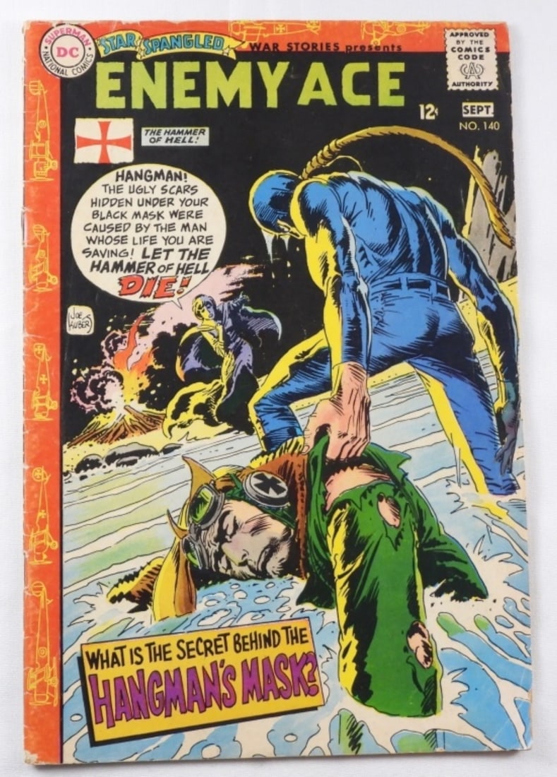 Enemy Ace #140: 1968. fair condition