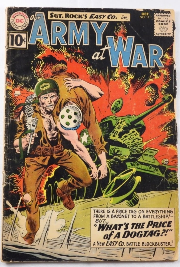 Our Army At War: 1961, fair condition. Some rips and tears along the edges of the cover
