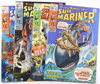 (4) Sub-Mariner Comic Lot