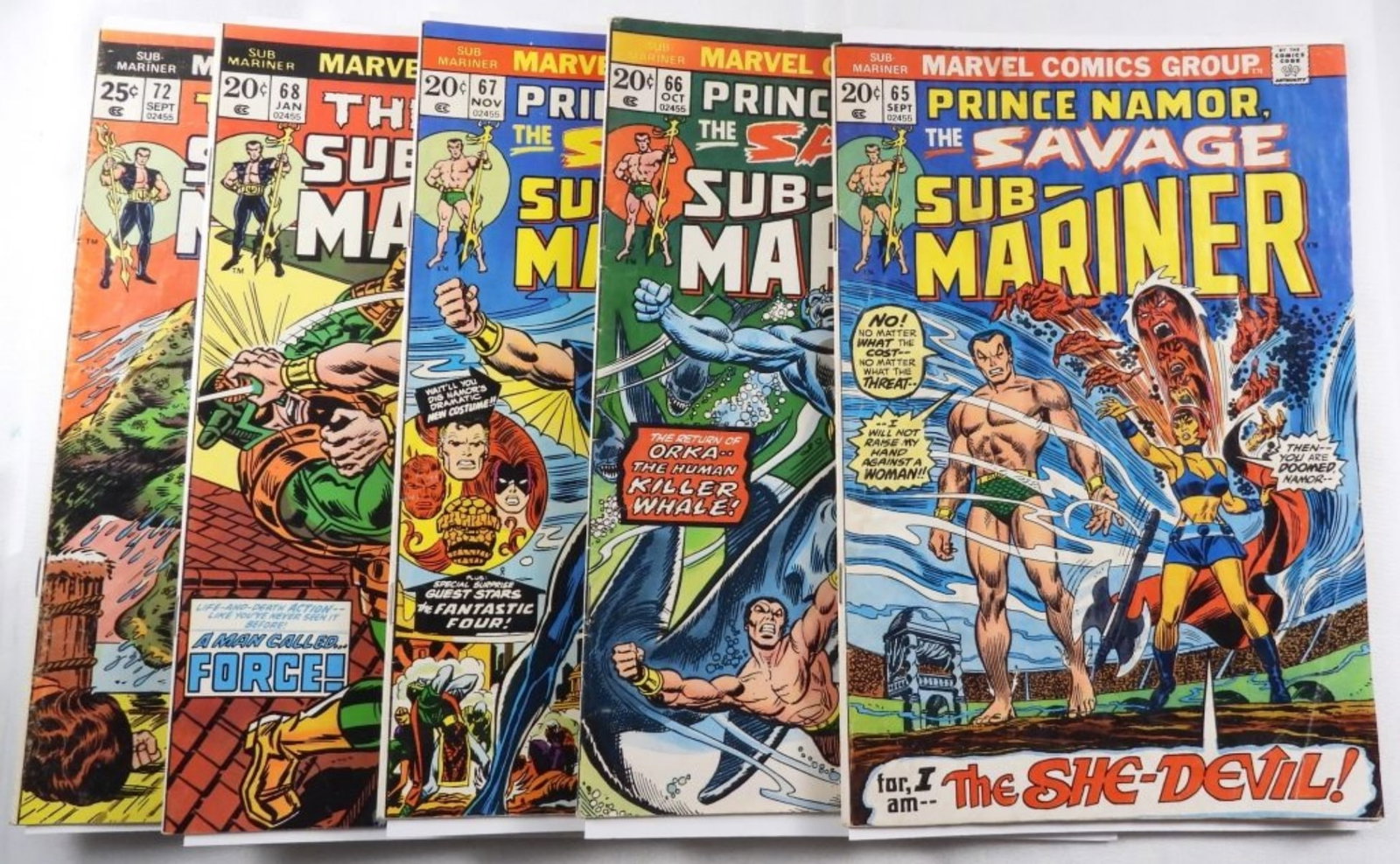 (5) The Savage Sub-Mariner: Unsearched, conditions vary