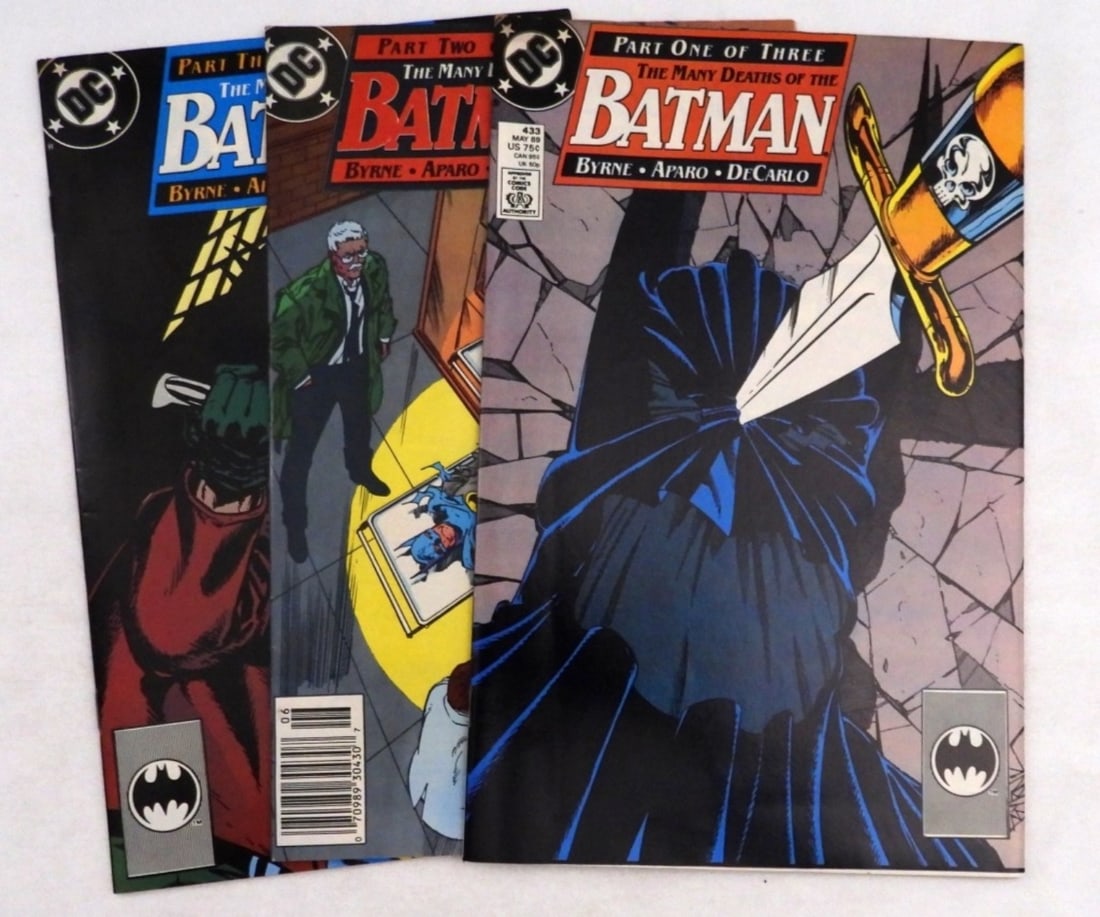 (3) The Many Deaths Of Batman 1-3: Numbers 433,434,435