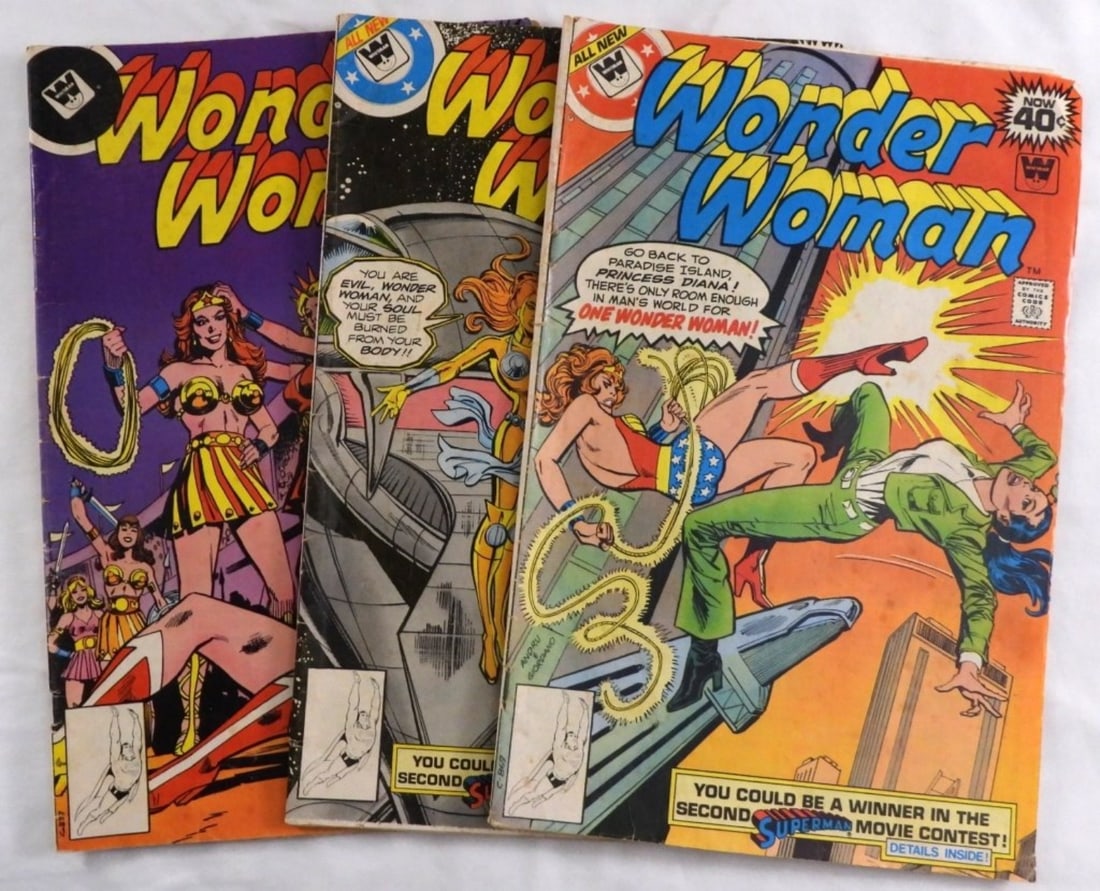 (3) Whitman Comics Wonder Women: Numbers 250-252 1979