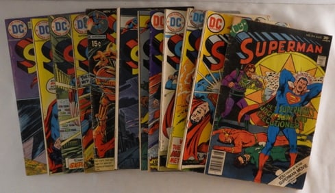 Bronze Age Superman Lot Of 12