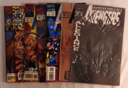 (7) Mixed Avengers Lot 1990's Comics