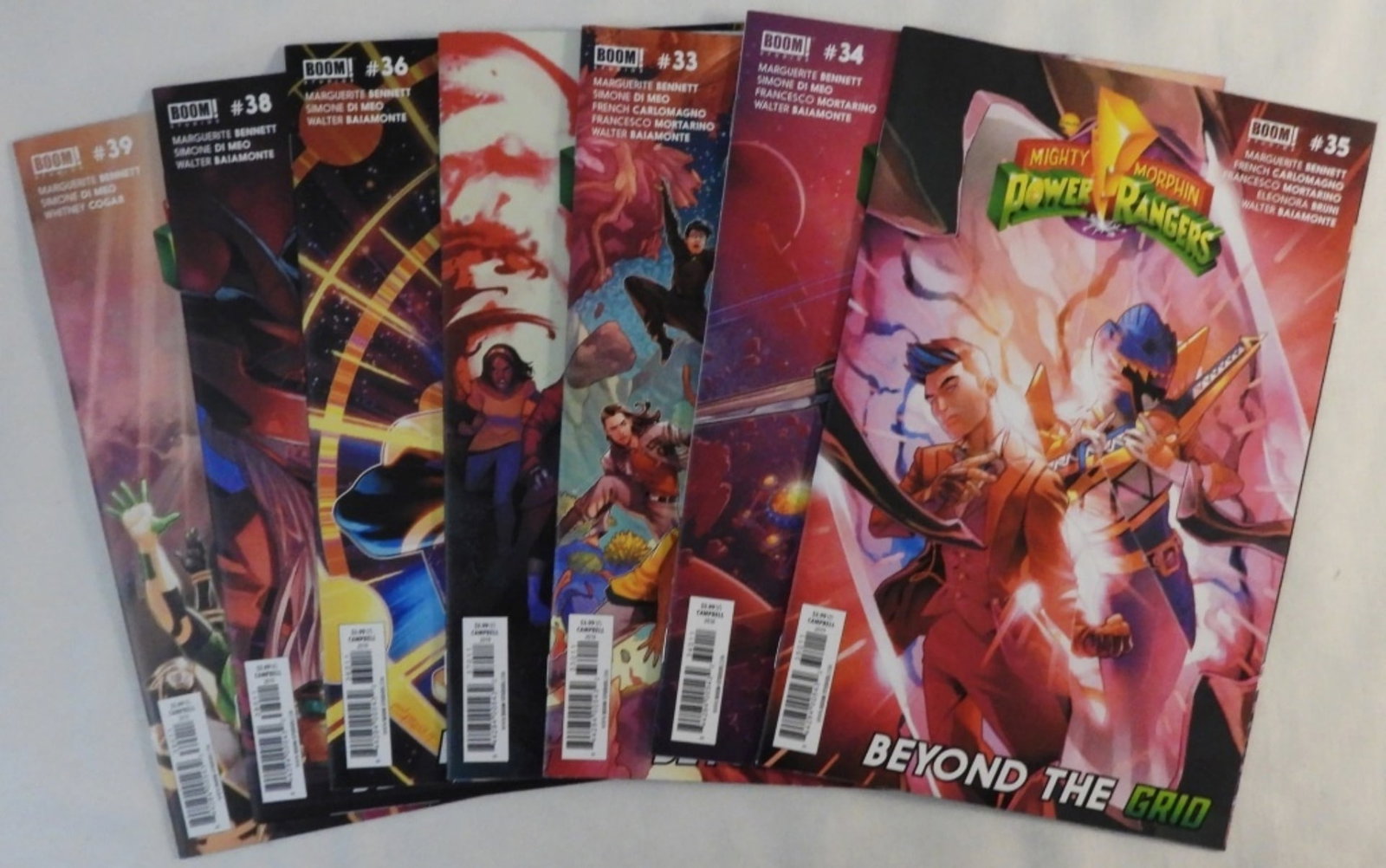 (7) 2019 Go Go Power Rangers: Issues: 33, 34, 35, 36, 37, 38, and 39