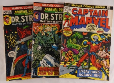 (2) Dr. Strange & (1) Captain Marvel