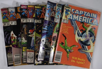 (8) Mixed Lot Of Captain America