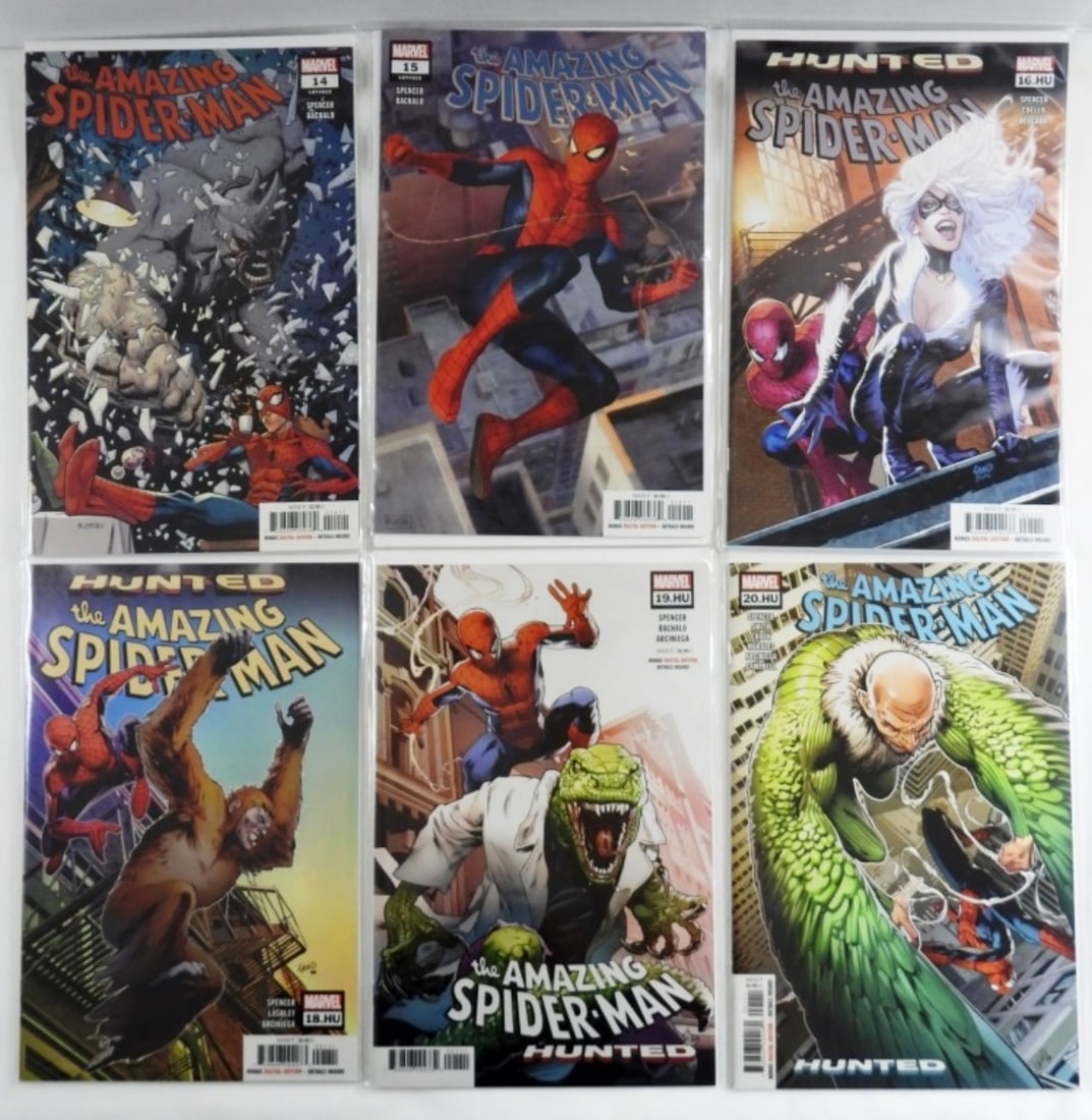 The Amazing Spider-Man Hunted Tie-ins: The Amazing Spider-Man Hunted tie-ins, #16, #18-20, and the Amazing Spider-Man 14 & 15, VG