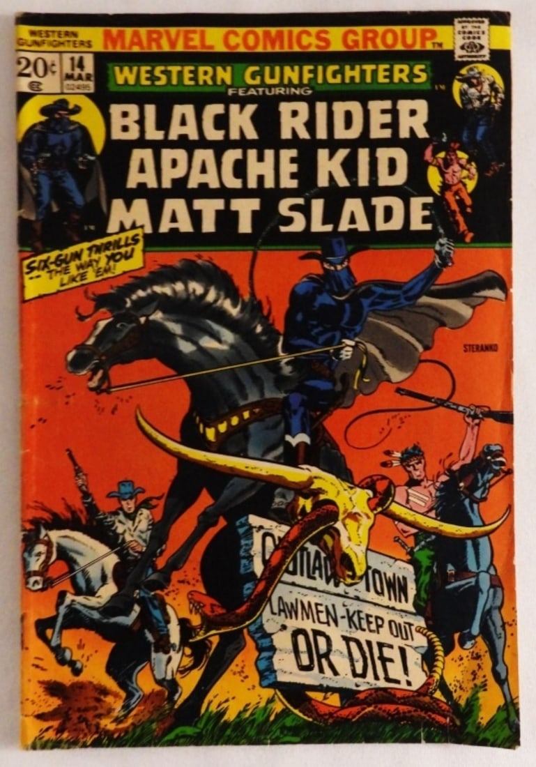 Black Rider Apache Kid Matt Slade: Western Gunfighters, Good condition, 1973, bronze age