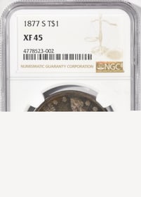 1877-S Trade Dollar NGC XF45