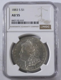 1883-S Morgan Dollar, NGC AU-55