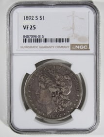 1892-S Morgan Dollar, NGC VF-25