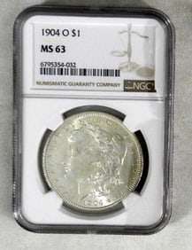1904-O Morgan Dollar NGC MS-63