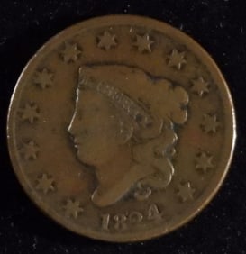 1824 Matron Head Large Cent