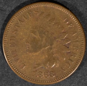 1868 Indian Head Cent