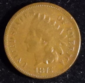 1875 Indian Head One Cent