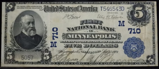 Series 1902 Five Dollars First National Bank