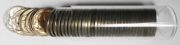 1938-D Buffalo Nickel Roll UNC