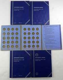 (5) Used Whitman Jefferson Nickel Albums