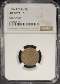 1857 Flying Eagle, NGC AU Details